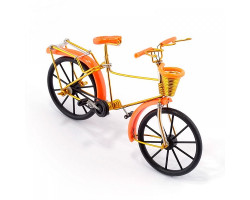 Велосипед арт.КЛ21376 из проволоки желтый 19*13см