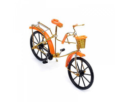 Велосипед арт.КЛ21382 из проволоки оранжевый 19*13см