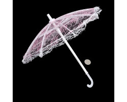 Зонт большой арт.КЛ.21582 26см гипюр цв.розовый