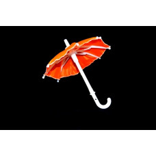 Зонт маленький арт.КЛ.22942 16см пластмассовый оранжевый