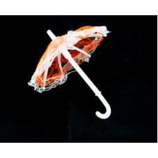 Зонт маленький арт.КЛ.22960 16см гипюр цв.оранжевый