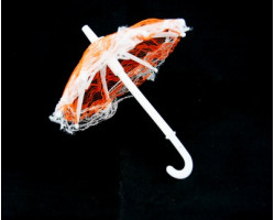 Зонт маленький арт.КЛ.22960 16см гипюр цв.оранжевый