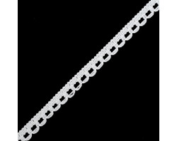 Тесьма вязанная шторная арт.с3580г17 рис.8908 шир. 15мм цв. белый