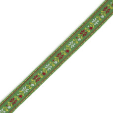 Лента отделочная жаккардовая арт.с1851г17 рис.8041 шир. 18мм цв. зеленый в ассортименте