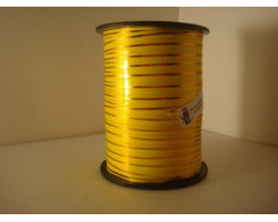 RUG.A0541 Лента с золотой полосой 0,5см х 250ярд цв.желтый