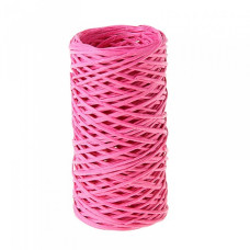 СЛ.911985 Шпагат декоративный ярко-розовый 0,2 см х 30 м