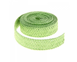 СЛ.912046 Лента декоративная плетёная зеленая 2 см А