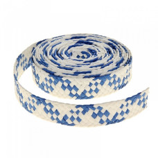 СЛ.912069 Лента декоративная плетёная синяя с белым 2 см А