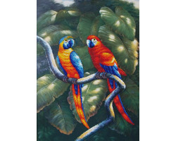 Набор для вышивания бисером арт.МК- Б011 'Краски джунглей' 33,5х47,5 см
