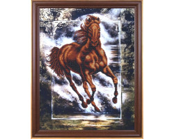 Набор для вышивания бисером арт.МК- Б053 'Победный конь' 35х44,5 см