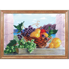 Рисунок на ткани арт.МК- КС005 'Груши с виноградом' 39х27 см