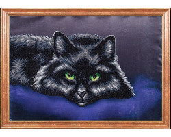 Рисунок на ткани арт.МК- КС014 'Черный кот' 39х27 см