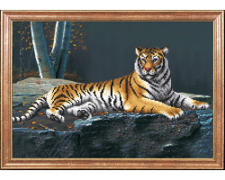 Рисунок на ткани арт.МК- КС048 'Ночной тигр' 39х27 см