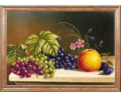 Рисунок на ткани арт.МК- КС052 'Яблоко с виноградом' 39х27 см