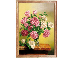 Рисунок на ткани арт.МК- КС057 'Розы деликатные' 39х27 см
