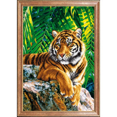 Рисунок на ткани арт.МК- КС087 'Тигр отец' 39х27 см