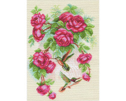Набор для вышивания арт.МП-37х49 1755 Розы и колибри