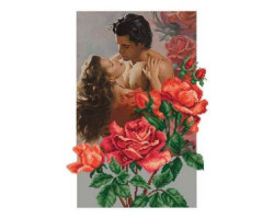 Набор для вышивания бисером арт.МП-37х49 - 0015/Б Розы любви