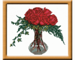 Рисунок на канве арт.МП-24х30-0256 Розы