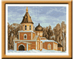 Рисунок на канве арт.МП-24х30-0358 Церковь Казанская