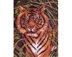 Рисунок на канве арт.МП-28х34-0099 Тигр