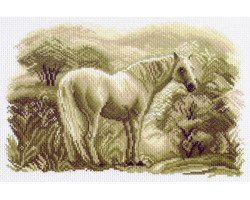 Рисунок на канве арт.МП-28х37-1541 Лошадь