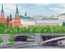 Рисунок на канве арт.МП-33х45-0916а2 Кремлевская набережная