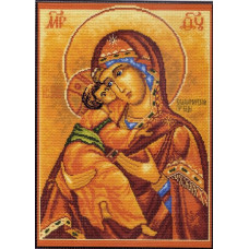 Рисунок на канве арт.МП-37х49 - 0536 Икона Божией Матери Владимирская