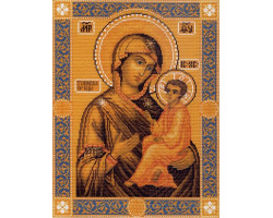 Рисунок на канве арт.МП-37х49 - 0539 Икона Божией Матери Тихвинская