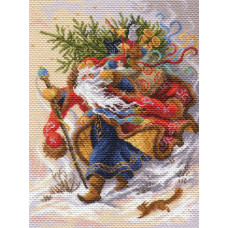 Рисунок на канве арт.МП-37х49 - 1702 Дед Мороз