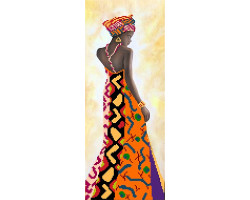 Рисунок на шелке арт.МП-24х47-4192 'Уганда'