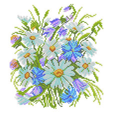 Рисунок на шелке арт.МП-28х34-4502 'Луговые цветы'