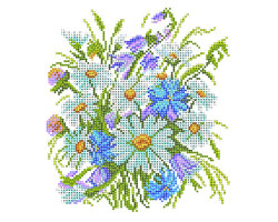 Рисунок на шелке арт.МП-28х34-4502 'Луговые цветы'