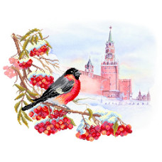 Рисунок на шелке арт.МП-37х49-4151 'Московская зима'