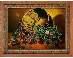Набор для вышивания бисером 'МЕГАРУК' арт.016 Рубиновые россыпи 18,5х26 см