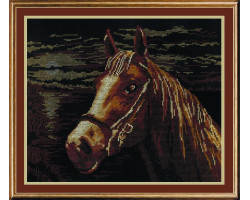 Набор для вышивания 'МП Студия' арт.НВ-199 'Лошадь' 25х33 см