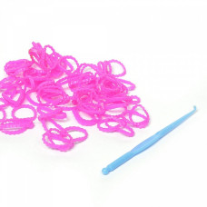Резиночки для плетения гофре арт.КЛ.22881 цв.розовый