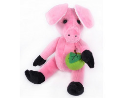 Набор для изготовления игрушек из меха арт.MM-010 Розовая свинка 25 см