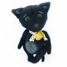 Набор для изготовления игрушек из меха арт.MMВ-004 Черный котенок