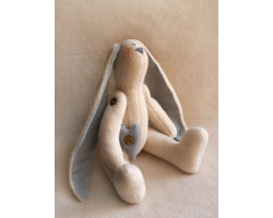 Набор для изготовления текстильной игрушки арт.R005 'Rabbit Story' 28см Ваниль