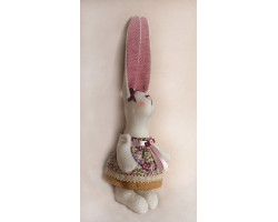 Набор для изготовления текстильной игрушки арт.R008 'Rabbit's Story' 28 см Ваниль