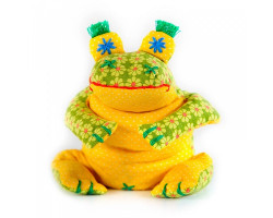 Набор для изготовления текстильной игрушки грелки- малышки арт.П-114 'Лягушенок Ква' 18 см