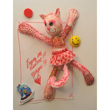 Набор для изготовления текстильной игрушки с магнитами в стиле пэчворк арт.ПМ-802 'Кошечка' 30,5см