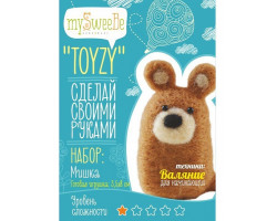 Набор для изготовления текстильной игрушки Toyzy арт.TZ-F011 'Мишка' Валяние Начальный