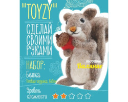 Набор для изготовления текстильной игрушки Toyzy арт.TZ-F013 'Белка' Валяние