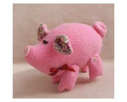 Набор для изготовления текстильной куклы арт.P001 'Pig's Story' 12см Ваниль