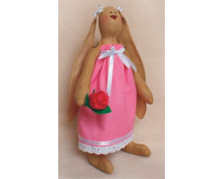 Набор для изготовления текстильной куклы арт.R003 'Rabbit's Story' 29см Ваниль