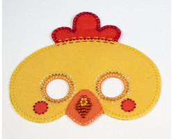 Набор для шитья и вышивания карнавальная маска арт.МП-22х14 8337 Петушок