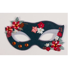 Набор для шитья и вышивания карнавальная маска арт.МП-22х17 8347 Шелковая фантазия