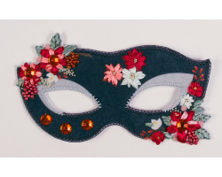 Набор для шитья и вышивания карнавальная маска арт.МП-22х17 8347 Шелковая фантазия
